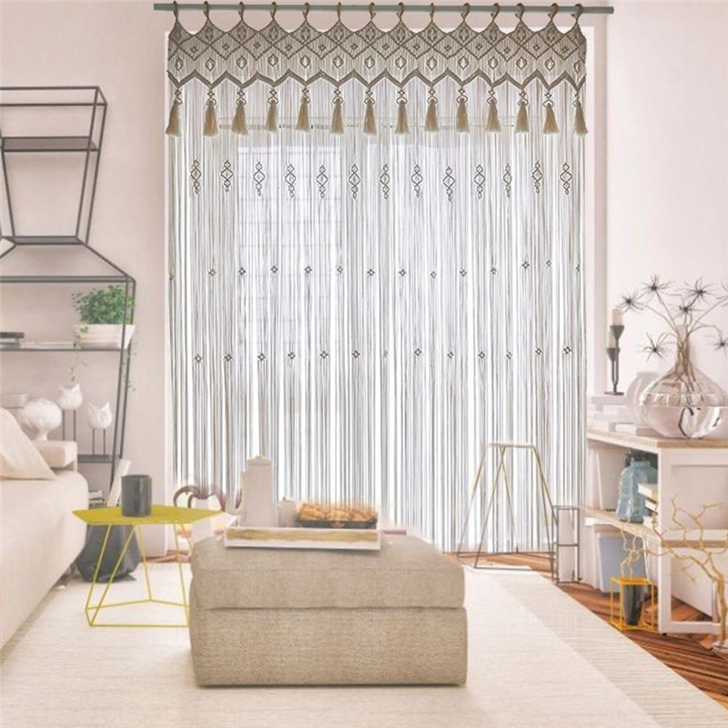 Wedding Backdrop Curtain - Hand-Woven Macramé Cotton Door Curtain, Tapeçaria