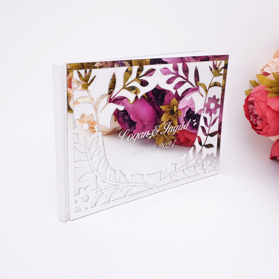Personalized Guest Book - Álbum de Casamento Personalizado em Acrílico