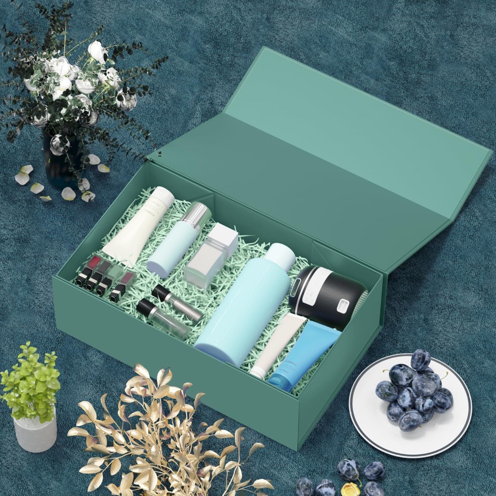Wedding Packaging - Caixa de Presente Verde com Fecho
