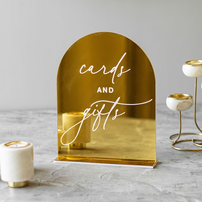 Table Number Gold - Loving Memory Table Sign,Guestbook Sign, Cartões