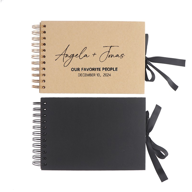 Personalized Guest Book - Livro de visitas de casamento personalizado,