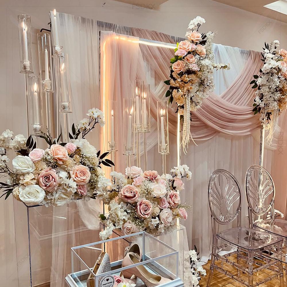 Atacado de luxo personalizado  - Wedding Backdrop Curtain avaliação e preço