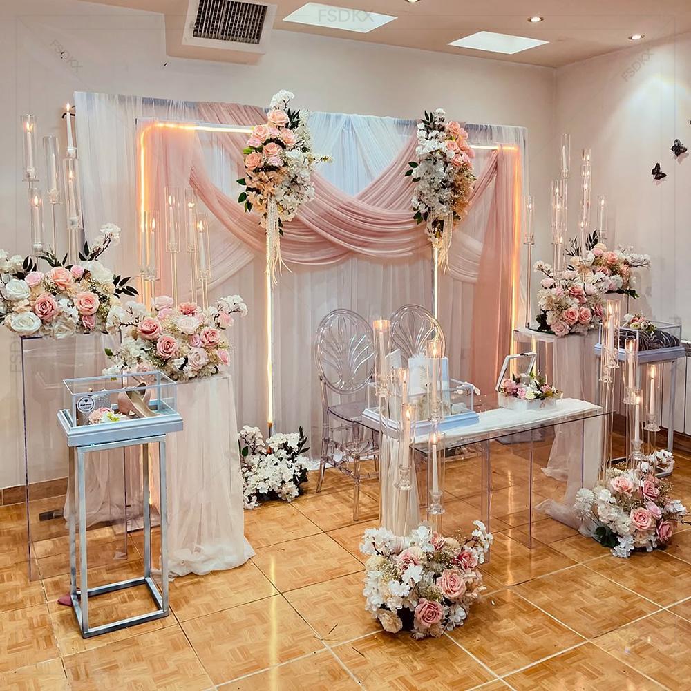 Atacado de luxo personalizado  - Wedding Backdrop Curtain avaliação e preço