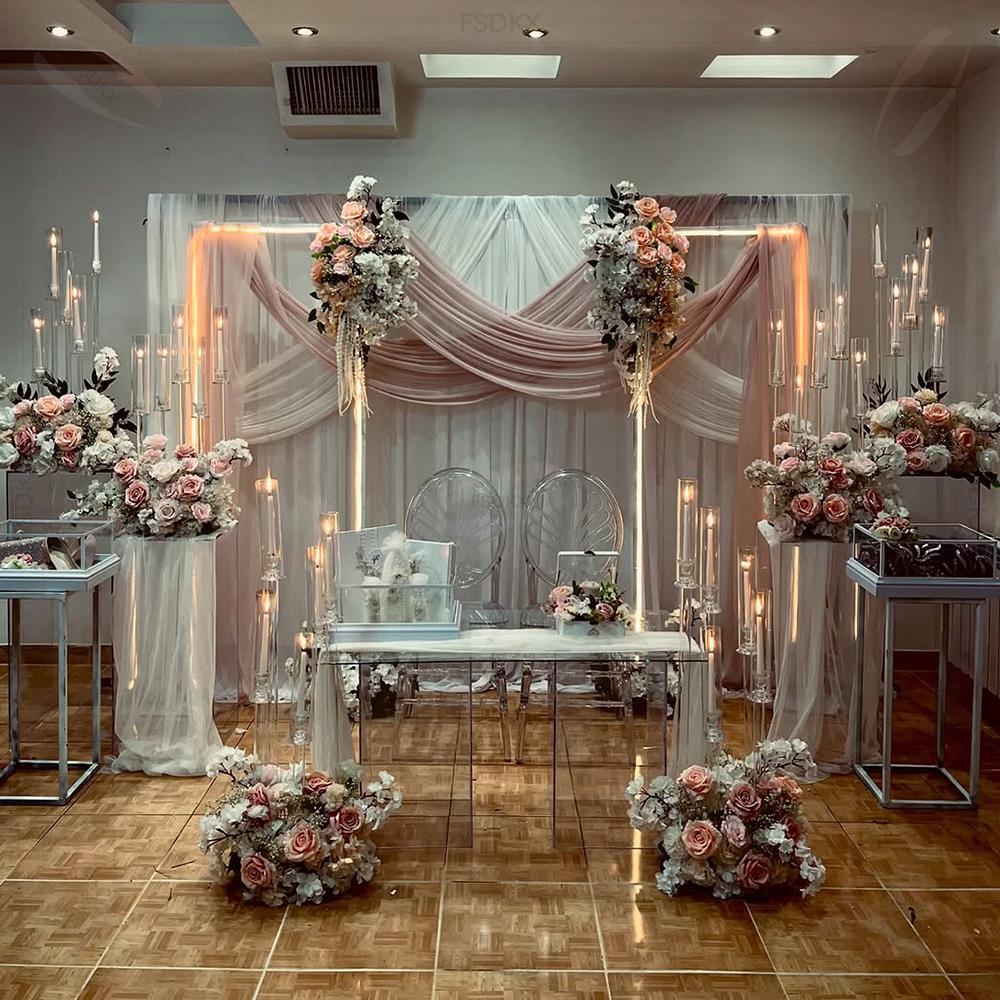 Atacado de luxo personalizado  - Wedding Backdrop Curtain avaliação e preço
