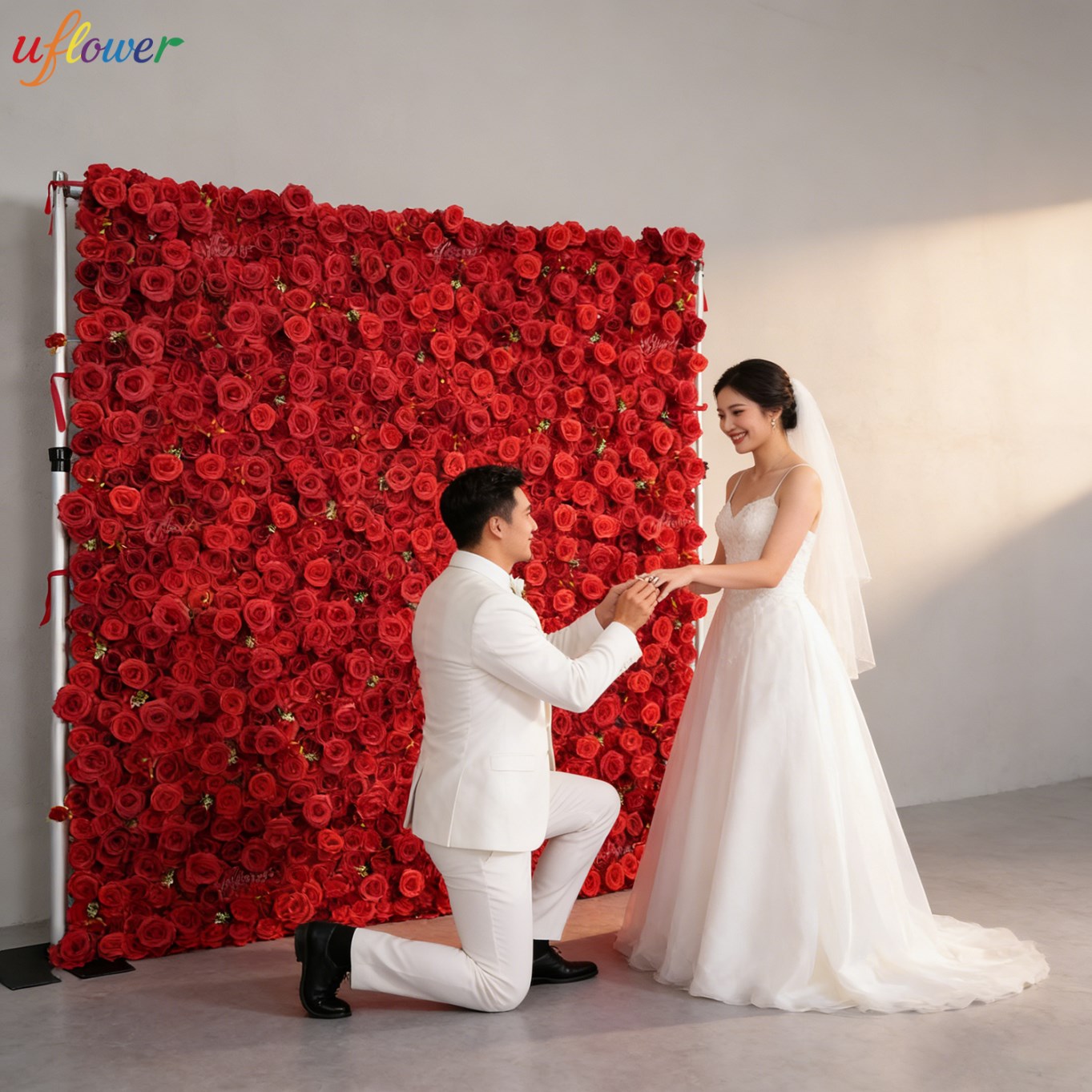 Painel Floral Artificial Uflow - Wedding Backdrop Curtain avaliação e preço