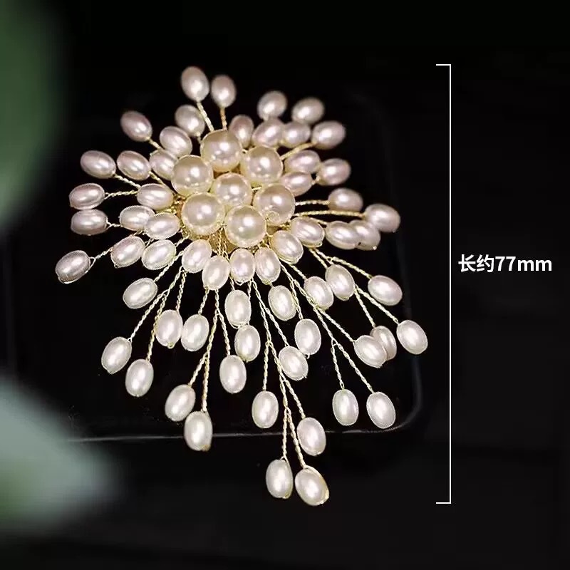 Broche de pérolas para mulhere - Suit Supply Wedding Party avaliação e preço