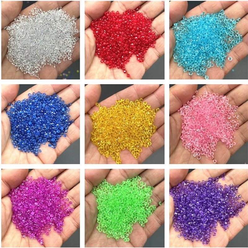3000 pçs mini cristal falso di - Wedding Decoration Supply avaliação e preço