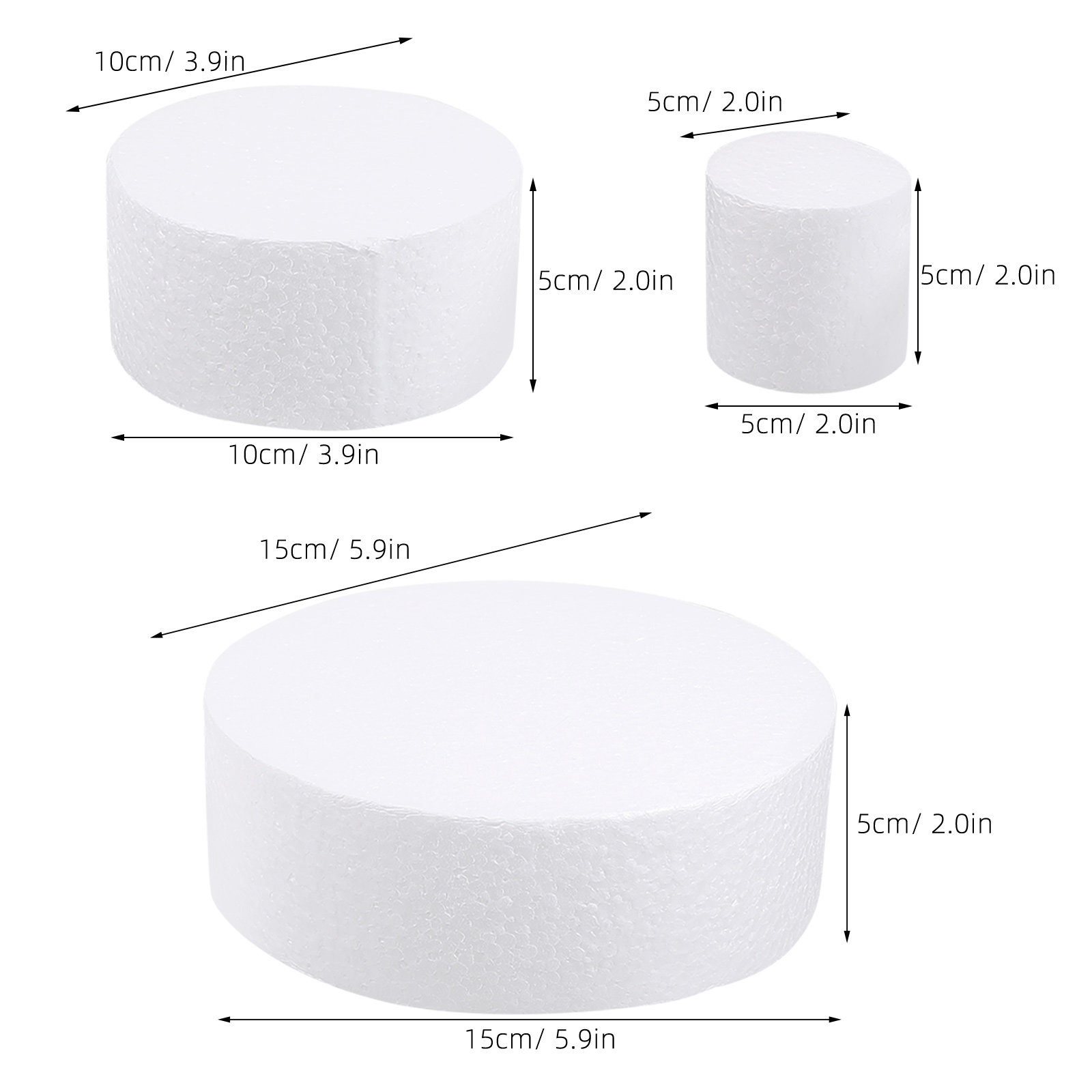 3 Peças de Dummies de Bolo em  - Wedding Decoration Supply avaliação e preço
