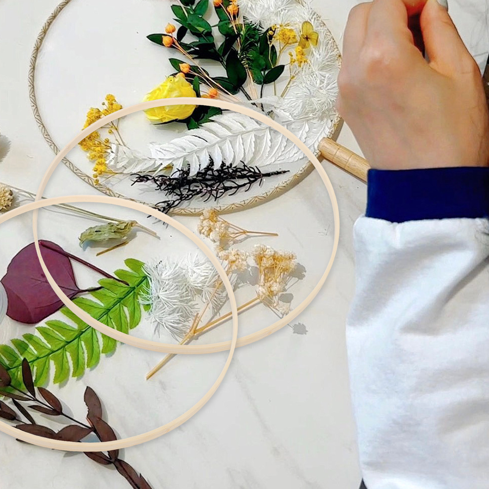 10 Peças de Aros Florais de Ba - Wedding Decoration Supply avaliação e preço