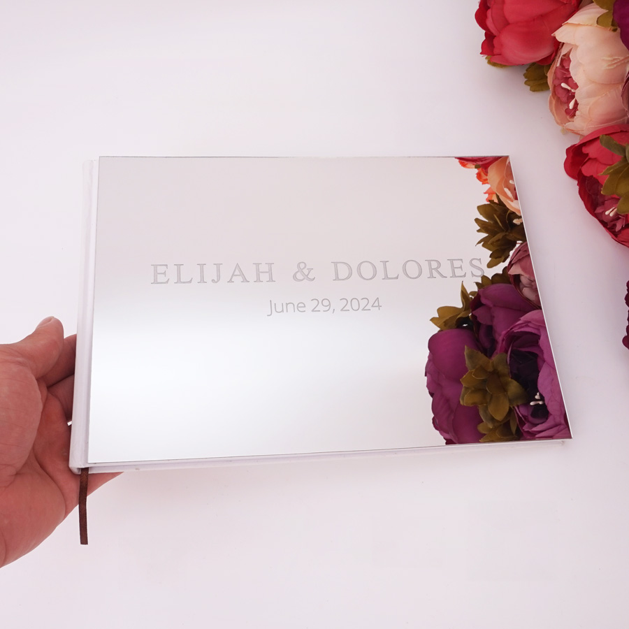 25x18cm personalizado horizont - Personalized Guest Book avaliação e preço