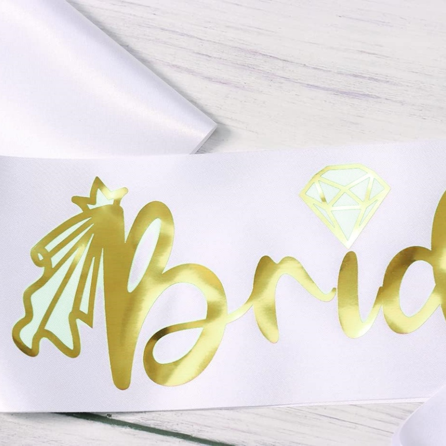 Conjunto de 2 Peças/1 Conjunto - Bridal Sash Ribbon avaliação e preço