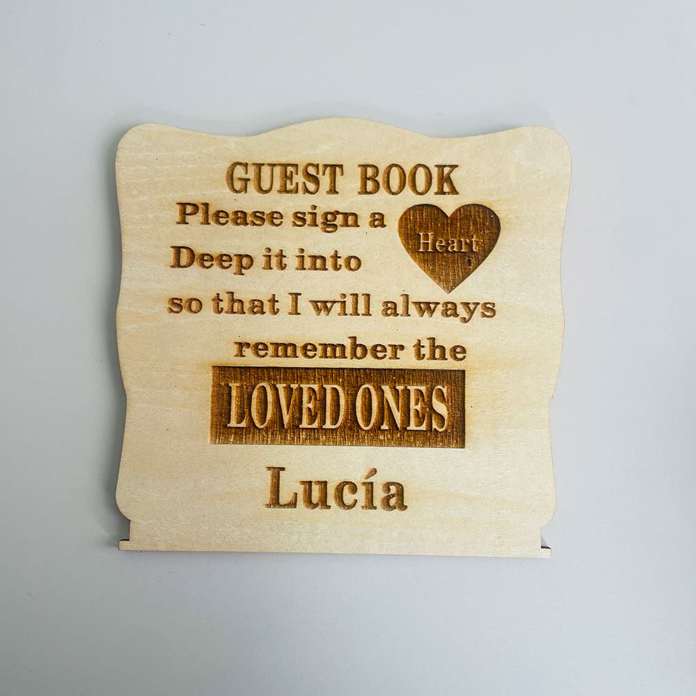 Livro de visitas personalizado - Personalized Guest Book avaliação e preço