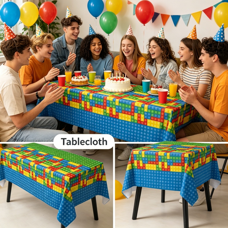 Toalha de Mesa Estilo Bloco de - Wedding Supply Kit avaliação e preço