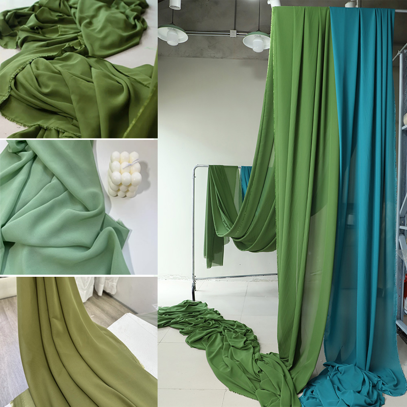 Azeitona Abacate Verde Tecido  - Wedding Backdrop Curtain avaliação e preço