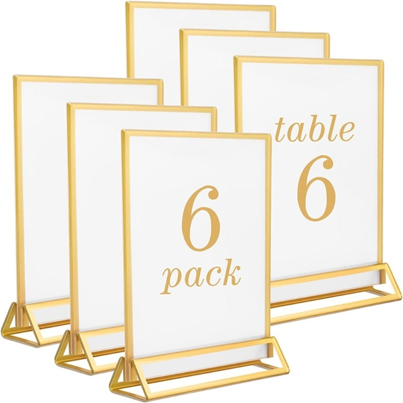 Acrílico claro Suporte Número  - Table Number Gold avaliação e preço