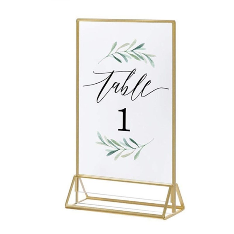 Acrílico claro Suporte Número  - Table Number Gold avaliação e preço