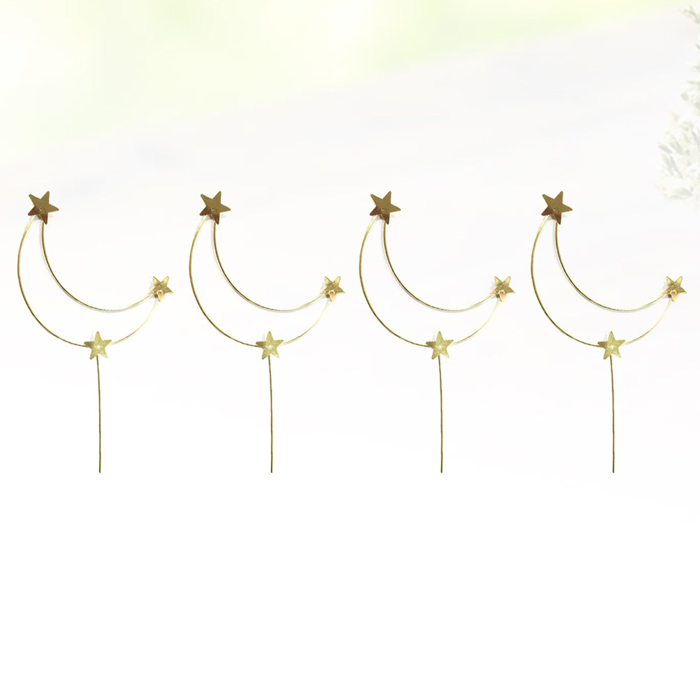 4 Peças de Topper de Bolo Lua  - Wedding Decoration Supply avaliação e preço