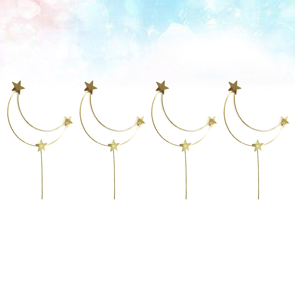 4 Peças de Topper de Bolo Lua  - Wedding Decoration Supply avaliação e preço