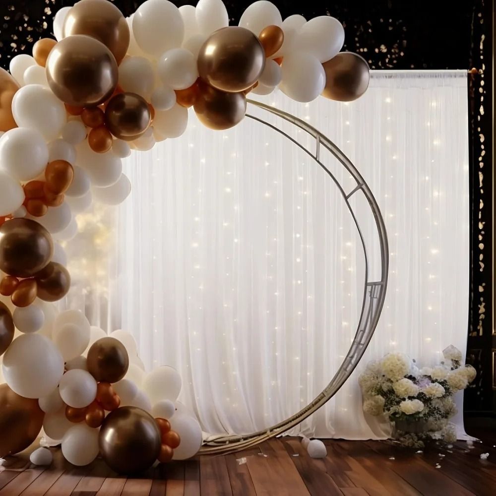 Cortinas Brancas para Cenário  - Wedding Backdrop Curtain avaliação e preço