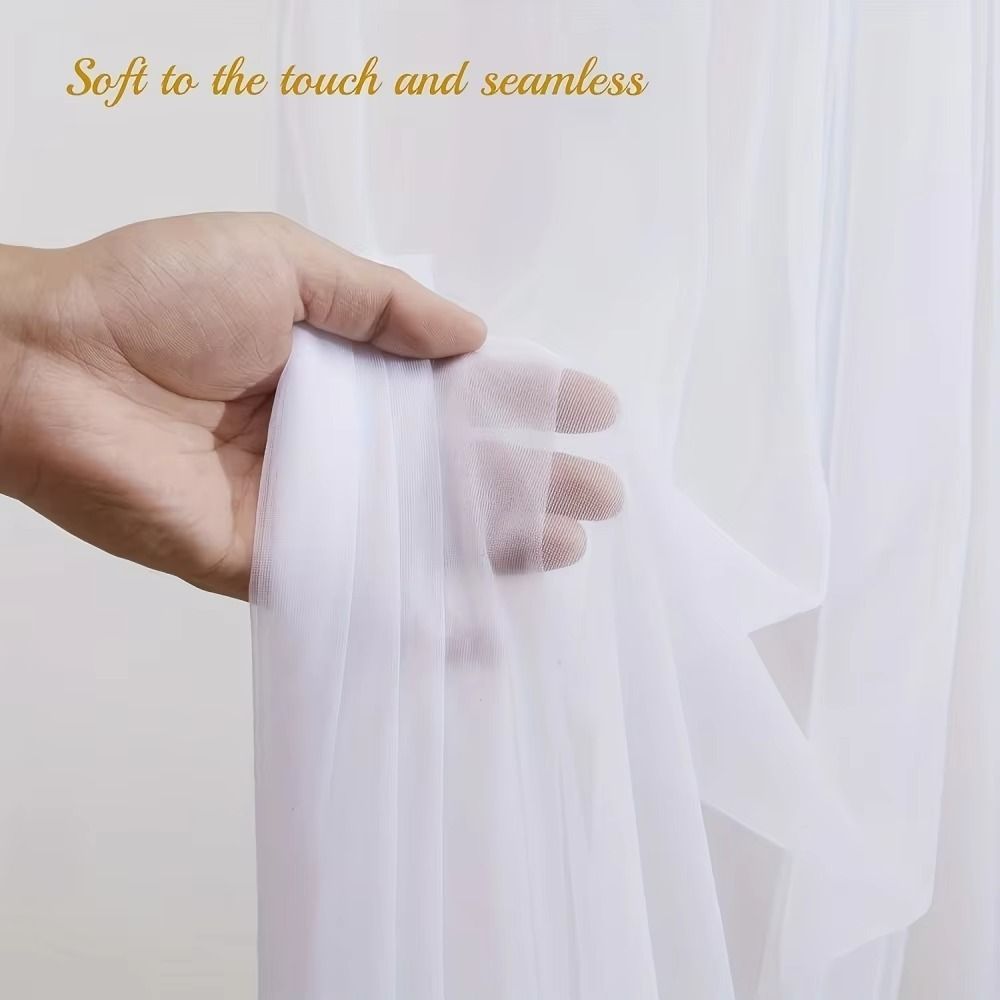 Cortinas Brancas para Cenário  - Wedding Backdrop Curtain avaliação e preço