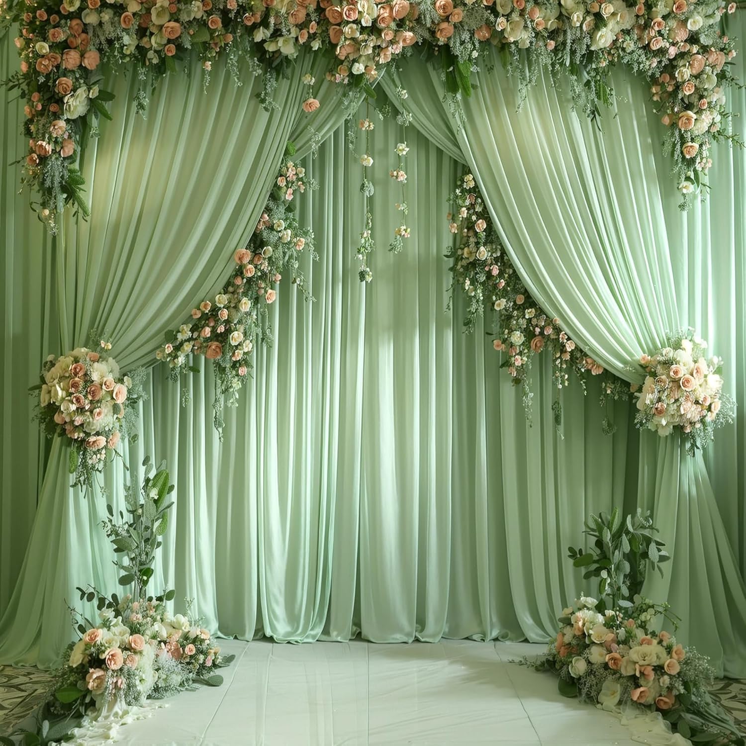 Cortinas de pano de fundo bran - Wedding Backdrop Curtain avaliação e preço