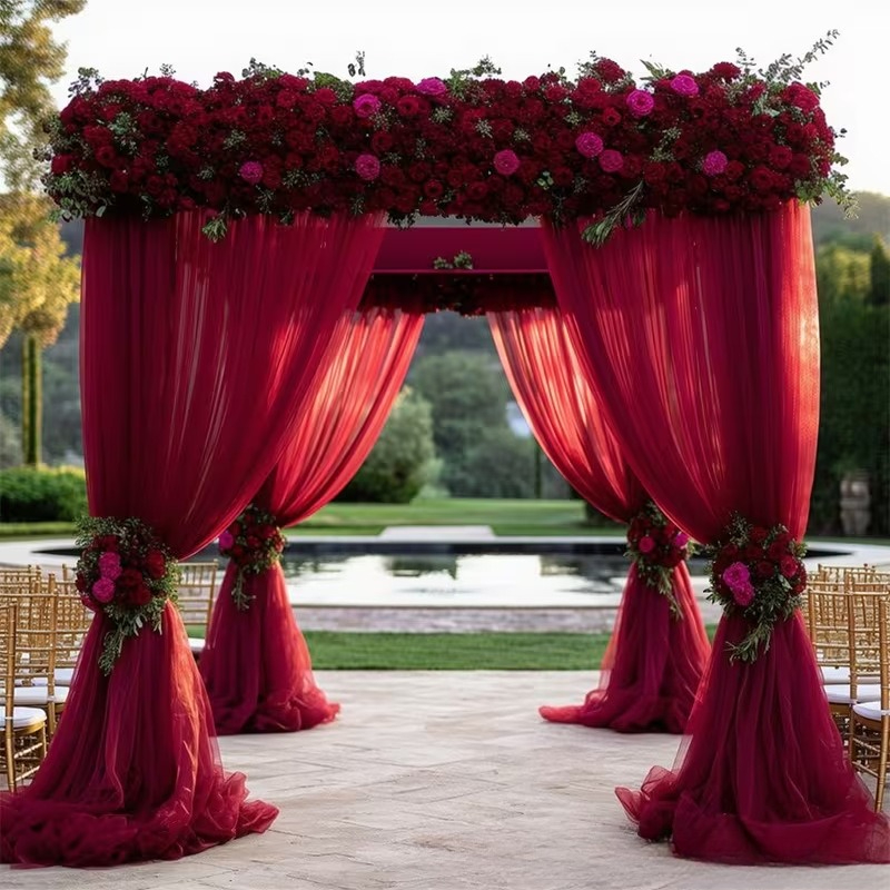 Tecido para Arco de Casamento  - Wedding Backdrop Curtain avaliação e preço