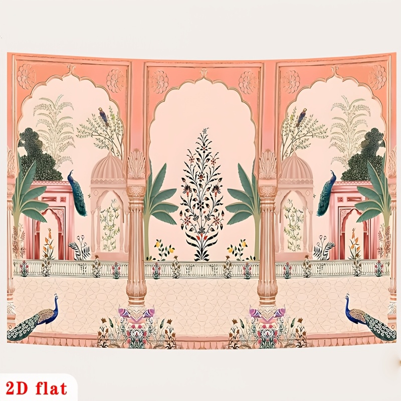 Cortina de Fundo Floral Mughal - Wedding Backdrop Curtain avaliação e preço