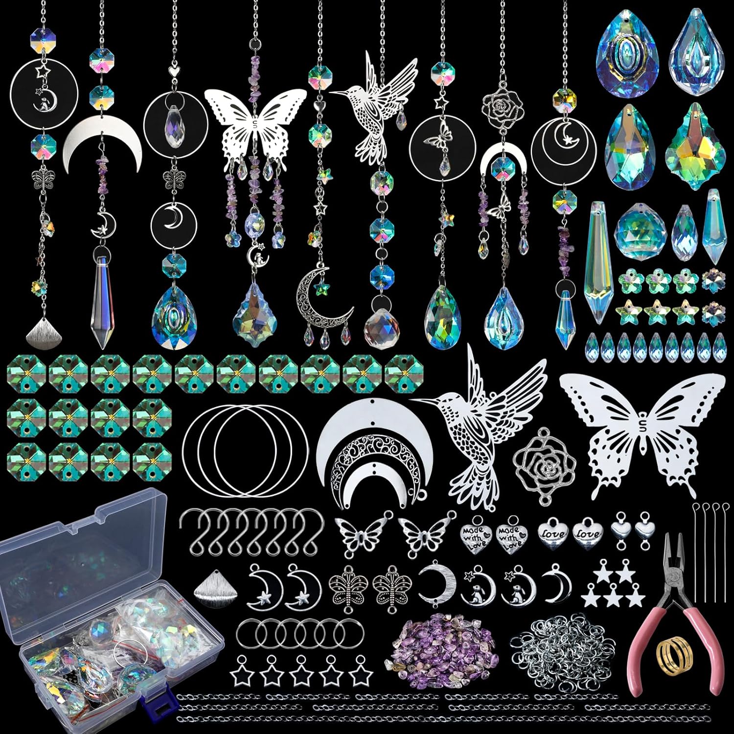 Diy 400 pçs suncatchers fazend - Wedding Supply Kit avaliação e preço