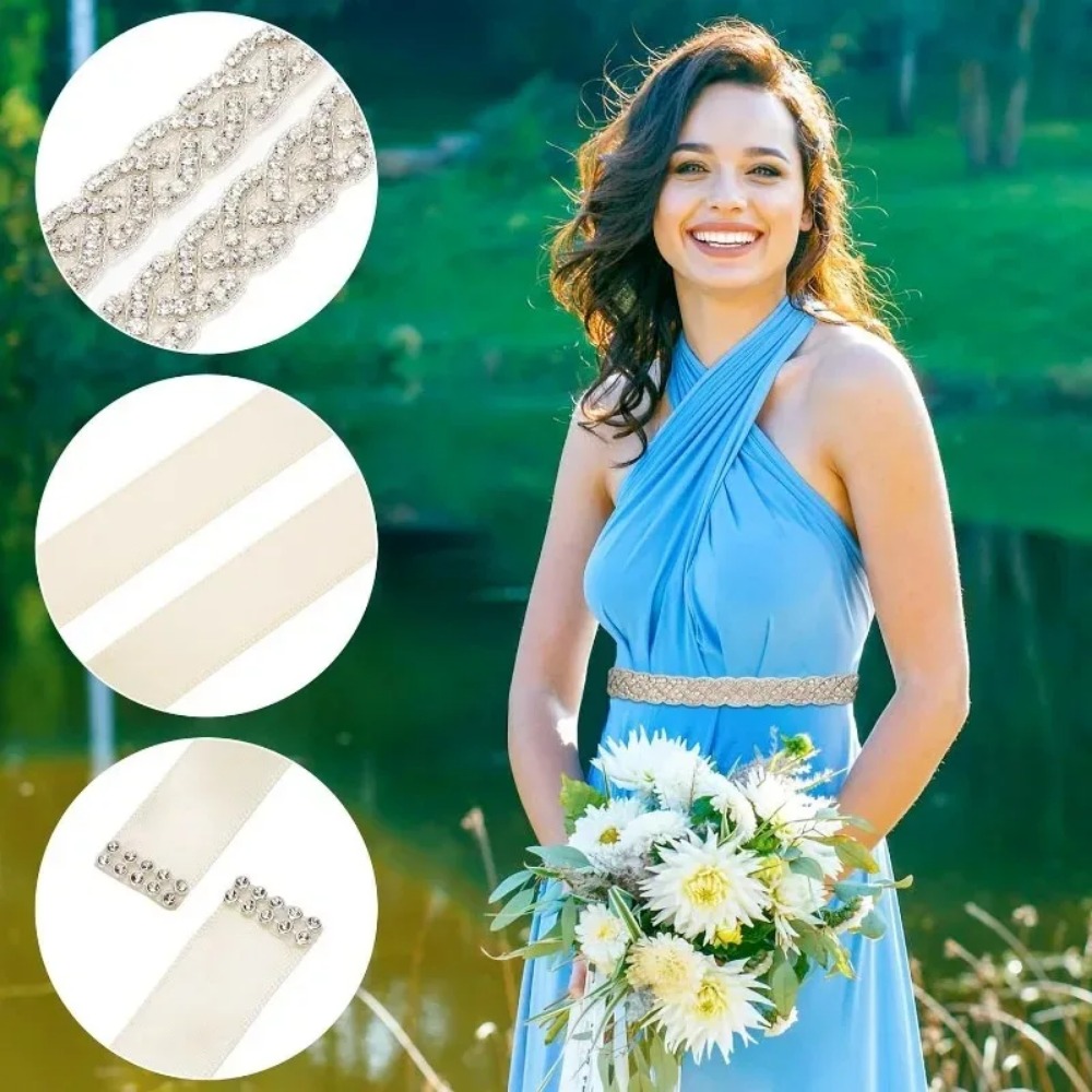 Acessórios para Vestido de Dam - Bridal Sash Ribbon avaliação e preço