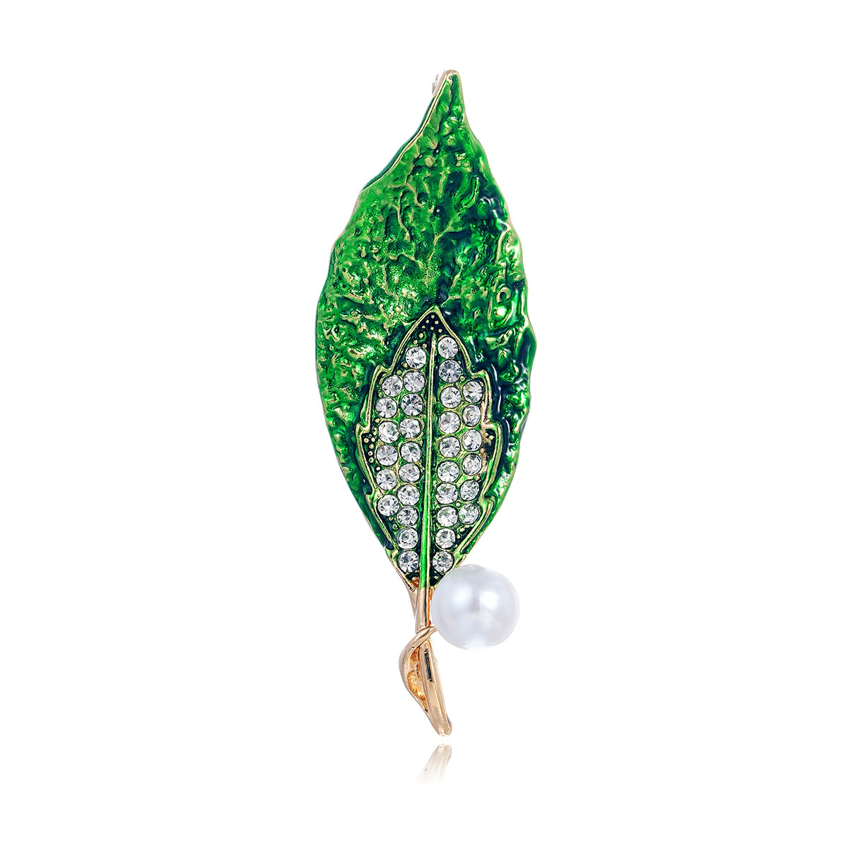 Moda folha broche de metal per - Suit Supply Wedding Party avaliação e preço