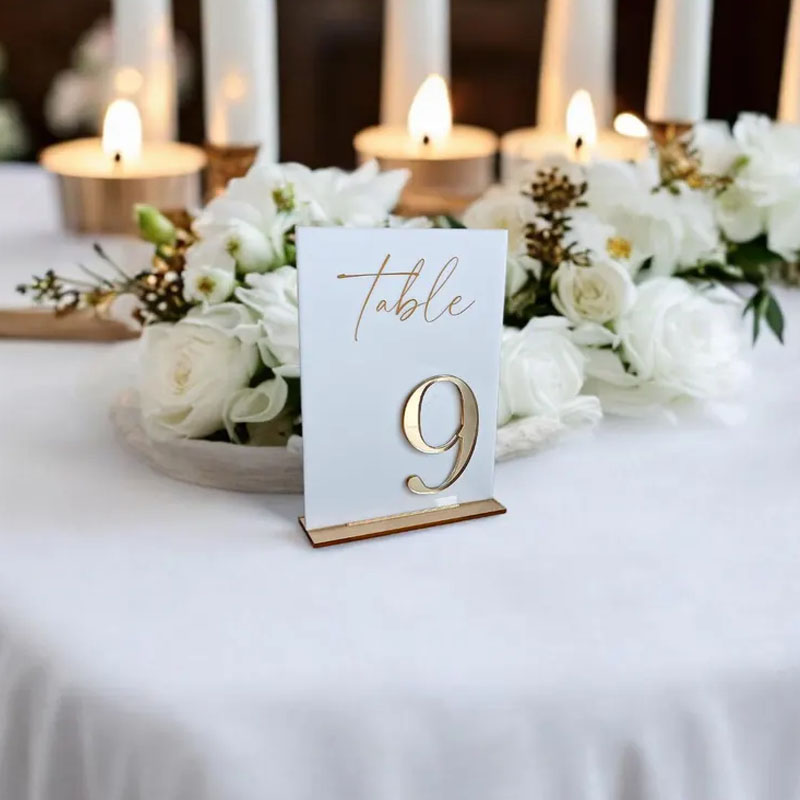 Números de Mesa para Casamento - Table Number Gold avaliação e preço