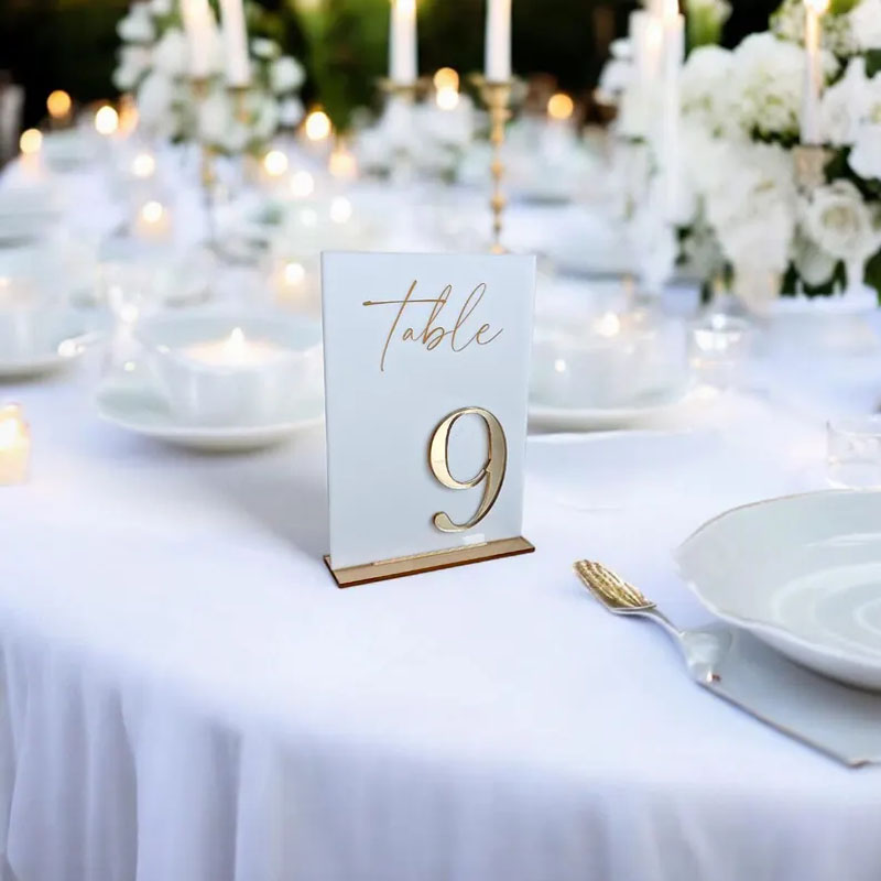 Números de Mesa para Casamento - Table Number Gold avaliação e preço